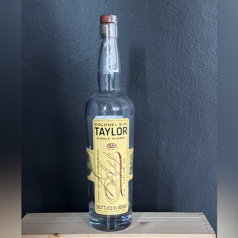 Colonel E. H. Taylor Single Barrel Bourbon BOB - EMPTY BOTTLE w/ Tube